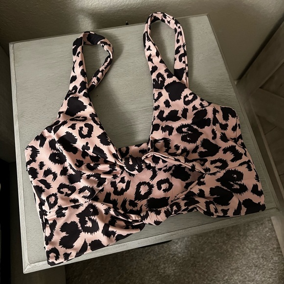 Beach Riot Other - Beach Riot Pink Animal Print Sports Bra | S
